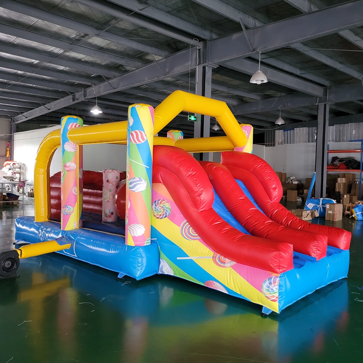 Kids Outdoor Slide - Castillo Inflable Comercial de PVC para