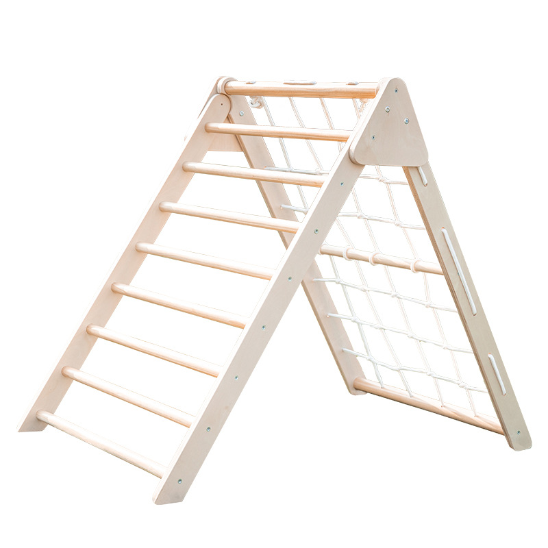 Kids Outdoor Wooden Playset - Triángulo de Escalada Plegable de Madera