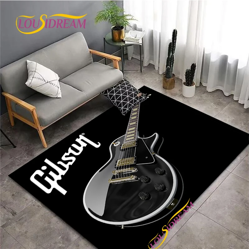 Kids Outdoor Yoga - Fender-alfombra con patrón de guitarra ardiente