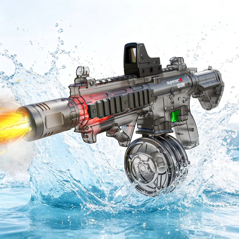 Kids Outdoor Lights - Pistola de Agua Eléctrica con Simulación