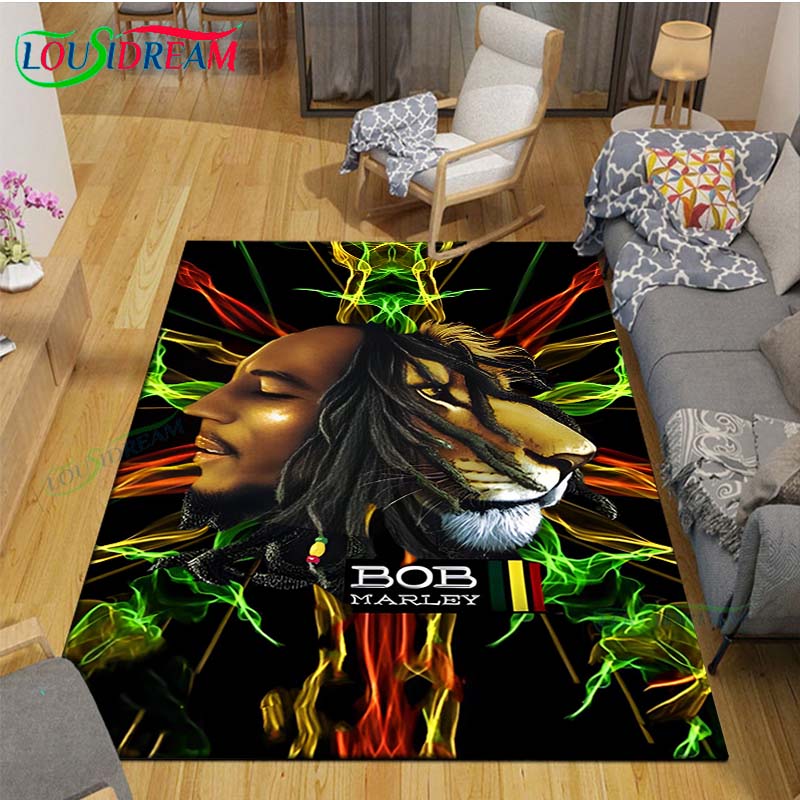 Kids Outdoor Yoga - Alfombra estampada Pop Singer r-reggae Bob