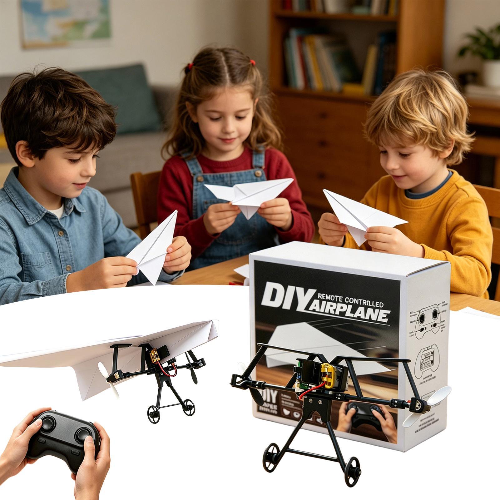 Kids Outdoor Exercise Equipment - Kit de Avión de Papel RC