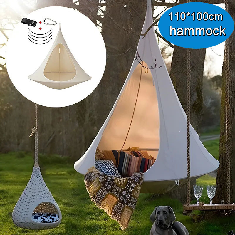 Kids Outdoor Hammock - Hamaca Impermeable para Exteriores, Silla Colgante