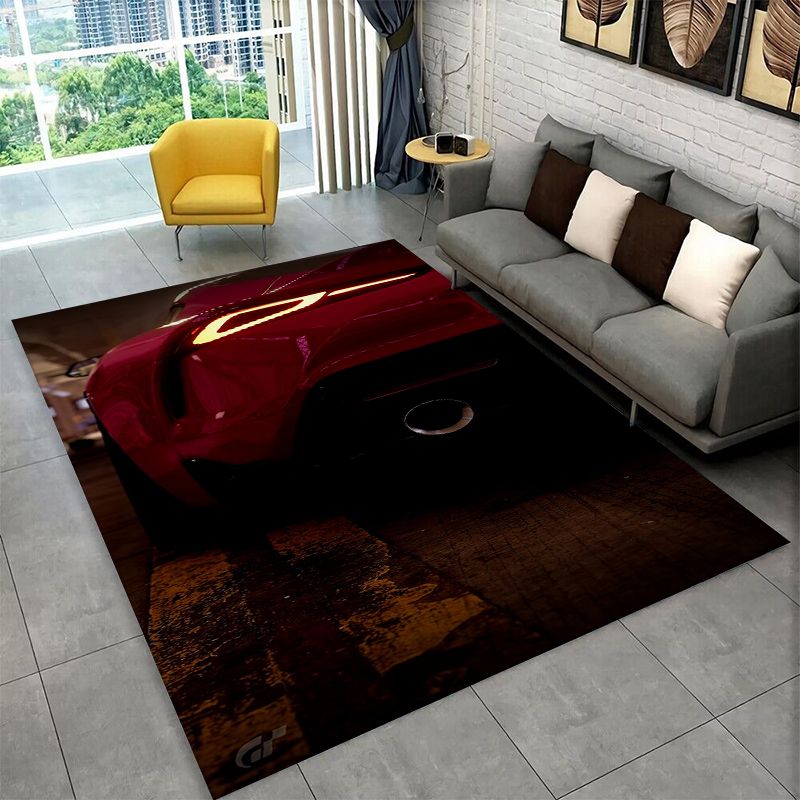 Kids Indoor Outdoor Cart - Alfombra Antideslizante con Diseño de Auto
