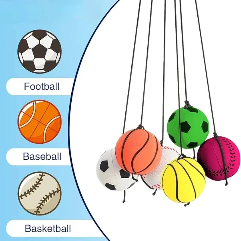 Kids Outdoor Yoga - Pelota de Esponja Elástica con Cuerda