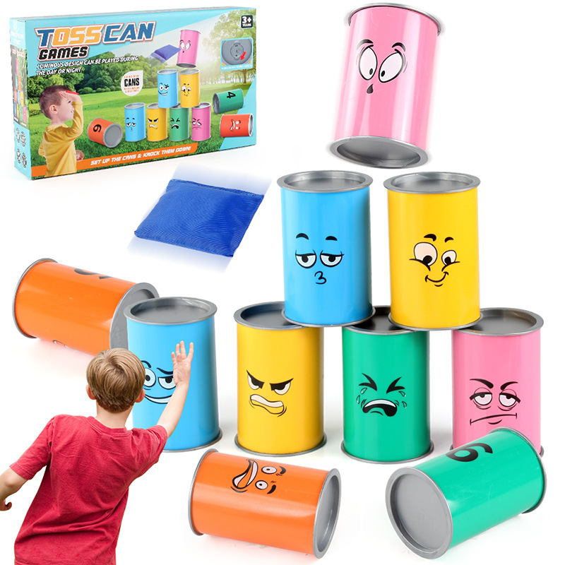 Kids Indoor Outdoor Games - Juego de golpe para lanzar latas