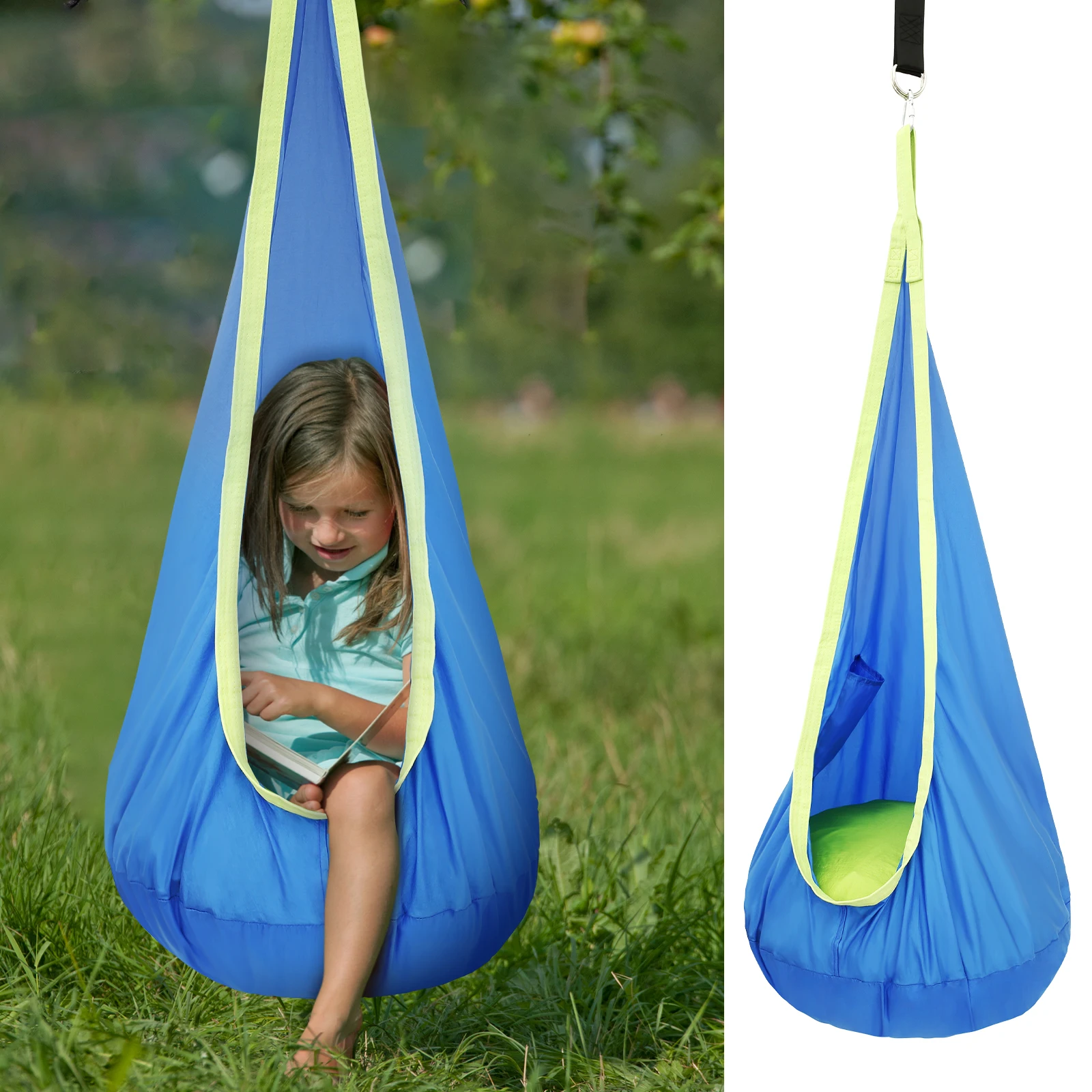 Kids Outdoor Hammock - Silla Columpio Sensorial para Niños, Asiento