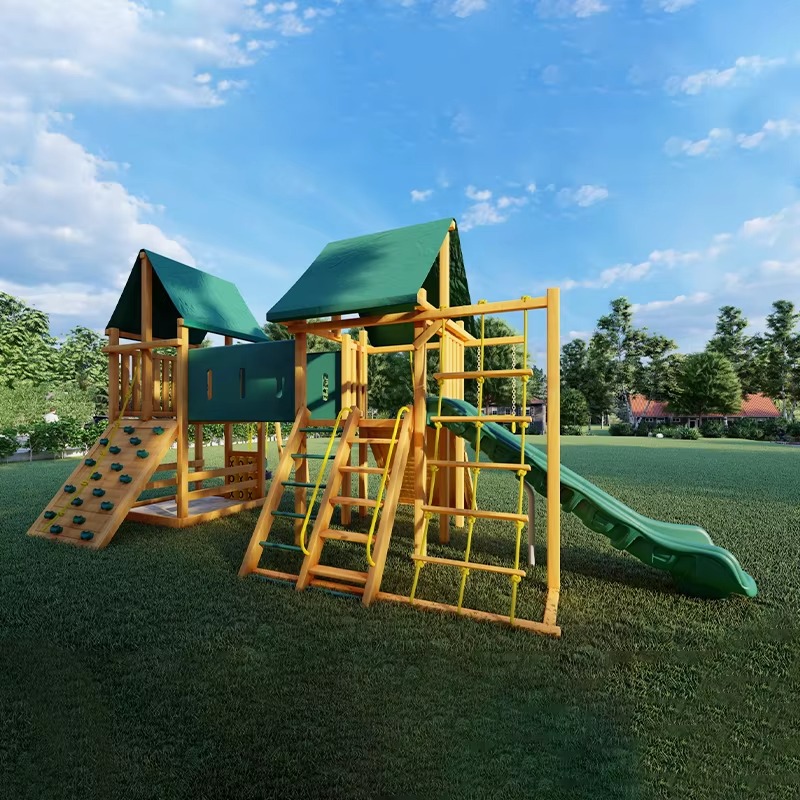 Torre de Madera Grande para Pa - Kids Outdoor Wooden Playset reseña y precio