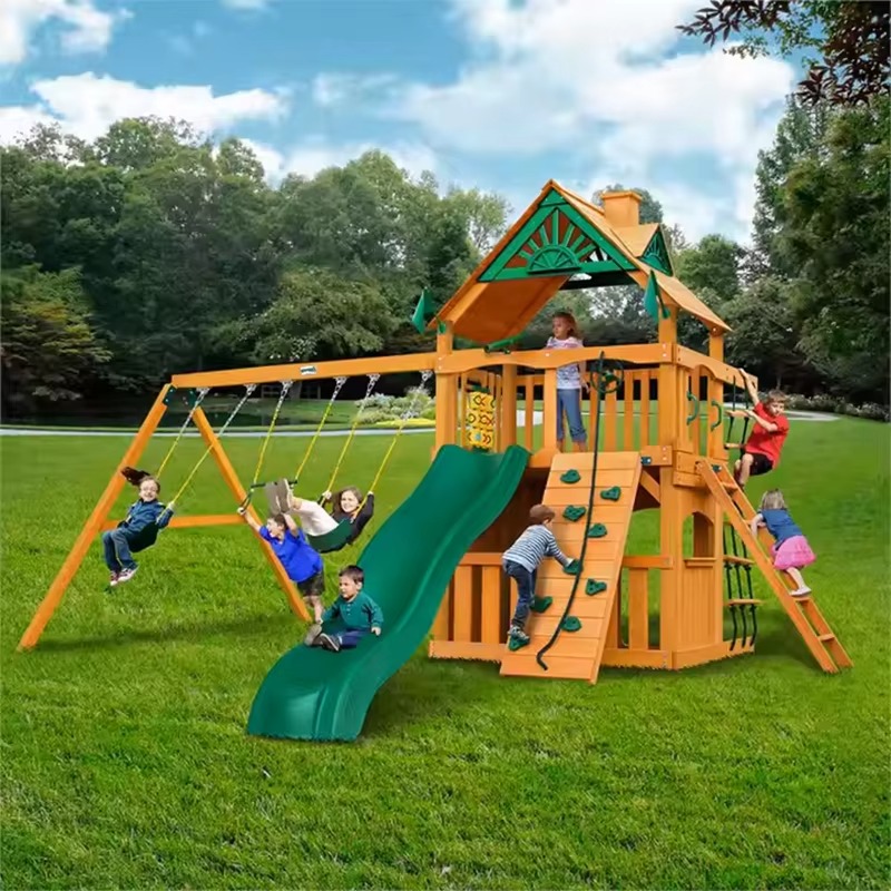Torre de Madera Grande para Pa - Kids Outdoor Wooden Playset reseña y precio
