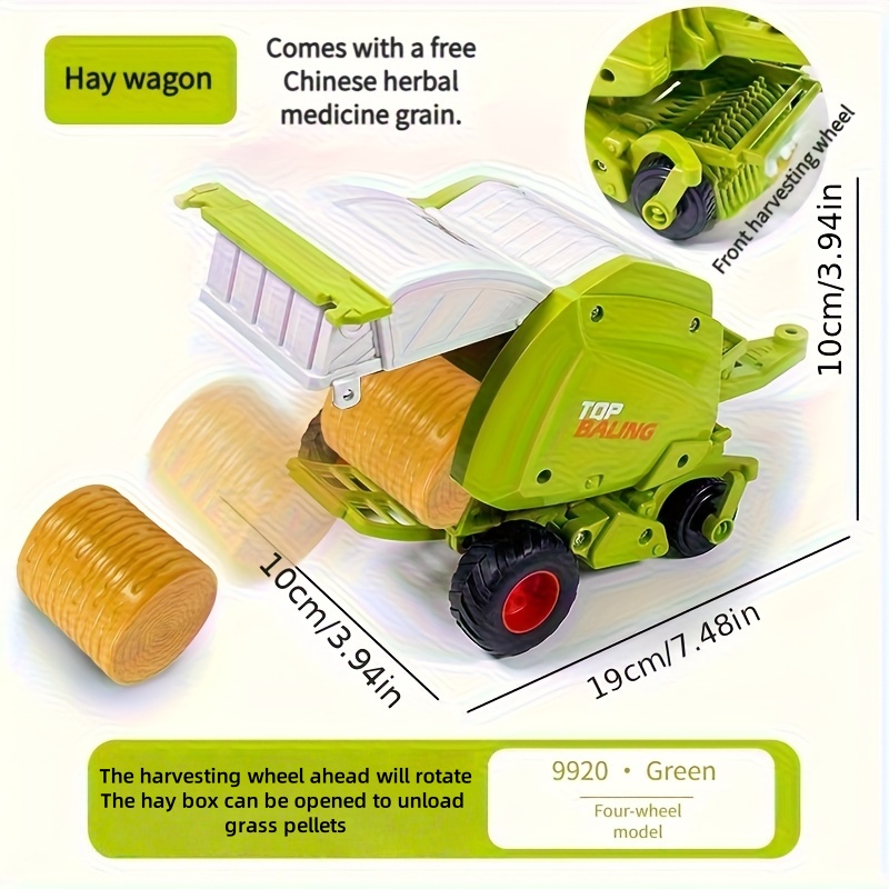 Tractor Agrícola Inercial 1:24 - Kids Outdoor Exercise Equipment reseña y precio