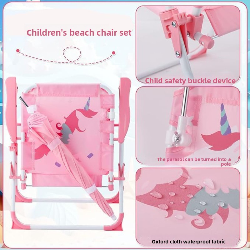 Silla plegable para niños con  - Kids Outdoor Umbrella Chair reseña y precio