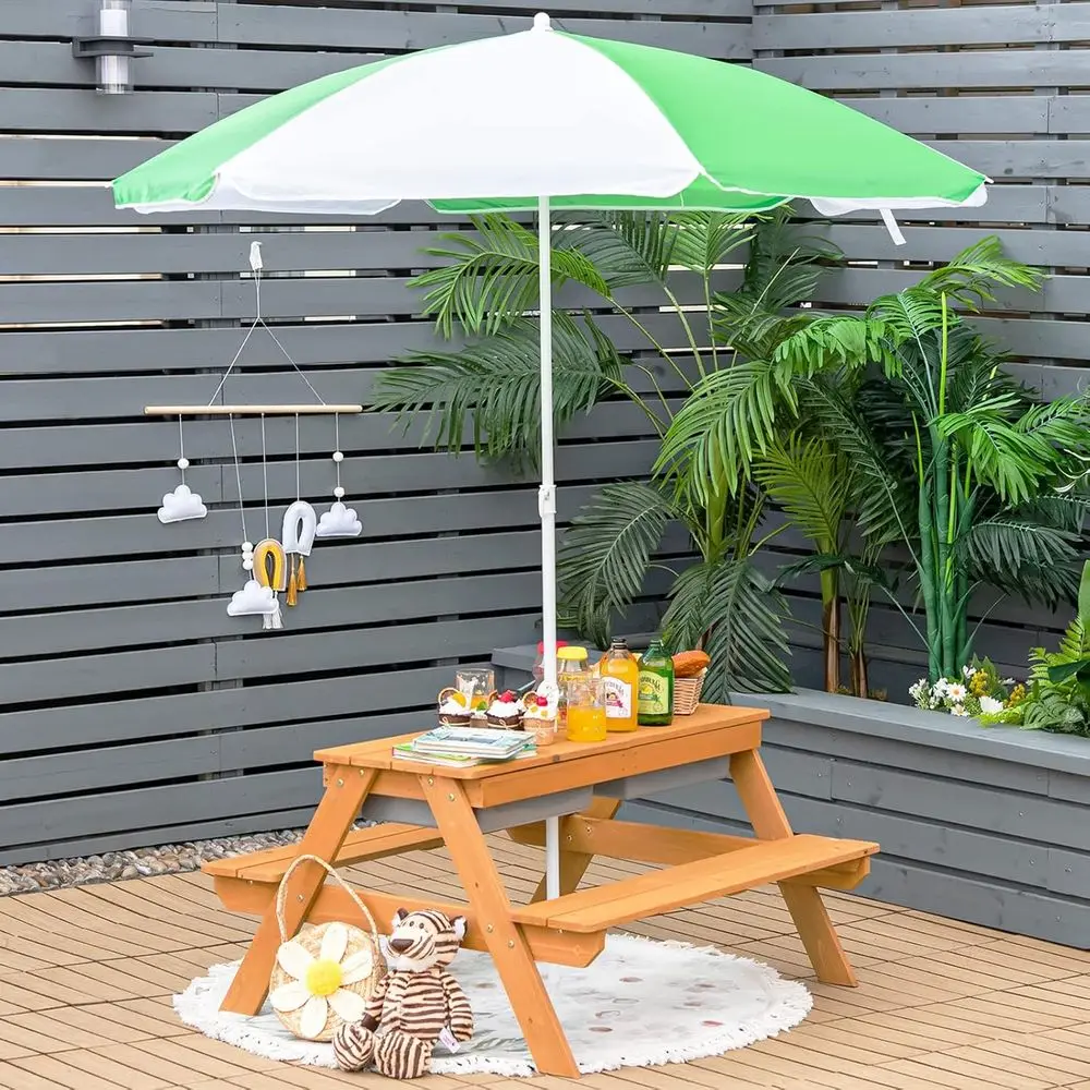 Mesa de Picnic 4 en 1 de Mader - Kids Outdoor Furniture Set reseña y precio
