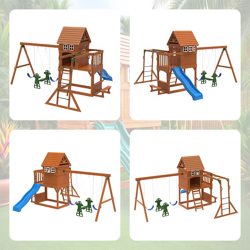 Gran equipo de juegos al aire  - Kids Outdoor Swing Set reseña y precio