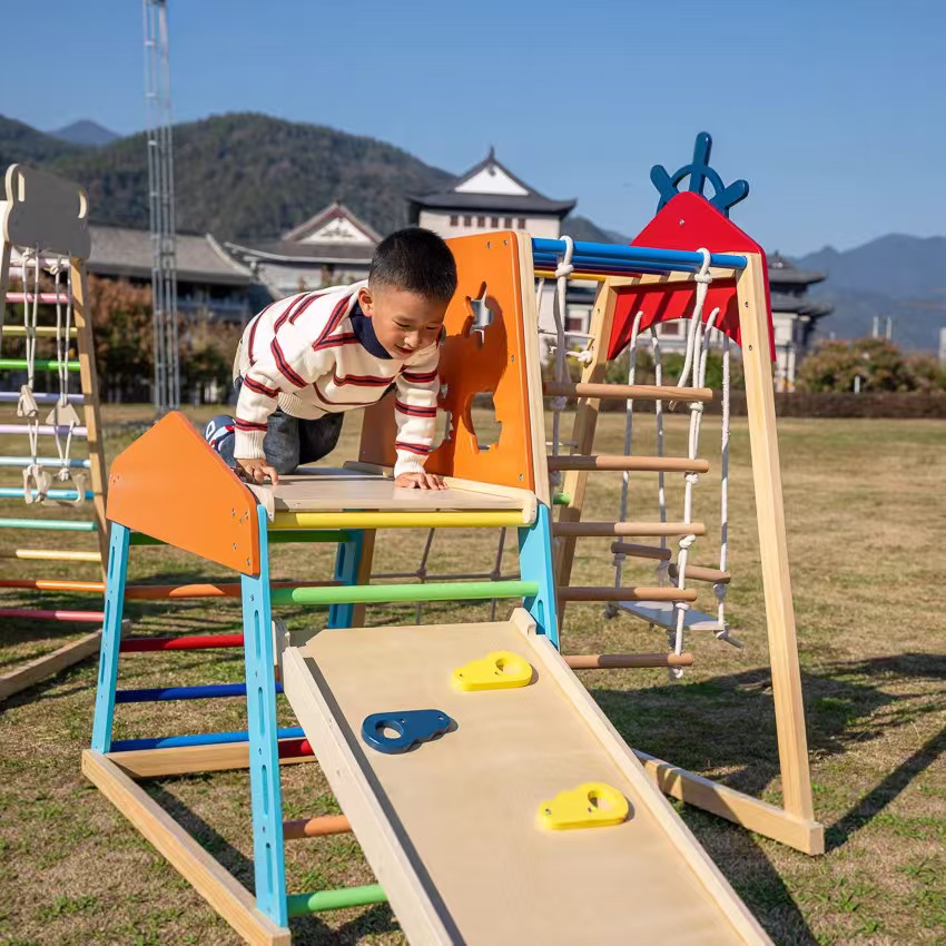 Estructura de Escalada Grande  - Kids Outdoor Wooden Playset reseña y precio