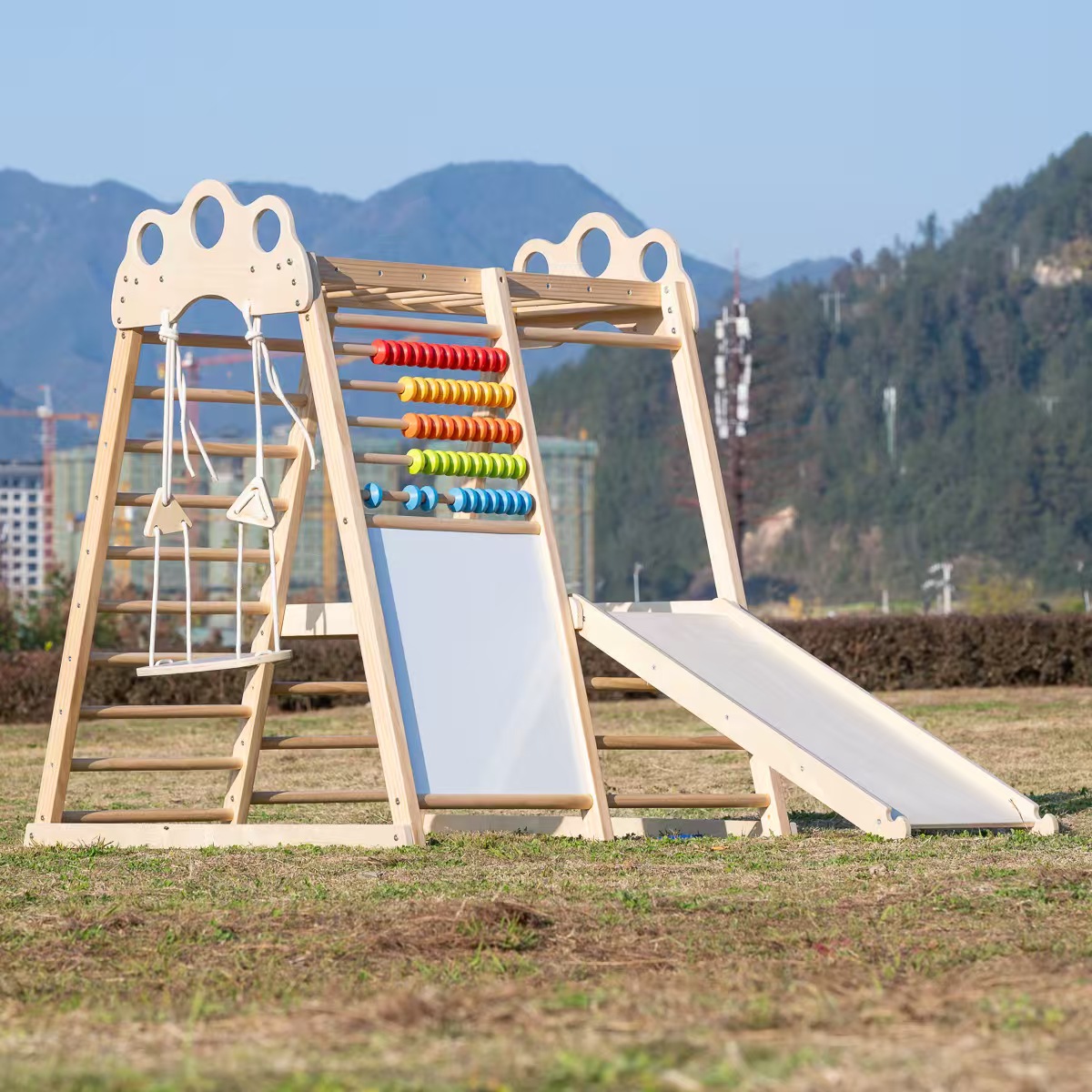Estructura de Escalada Grande  - Kids Outdoor Wooden Playset reseña y precio