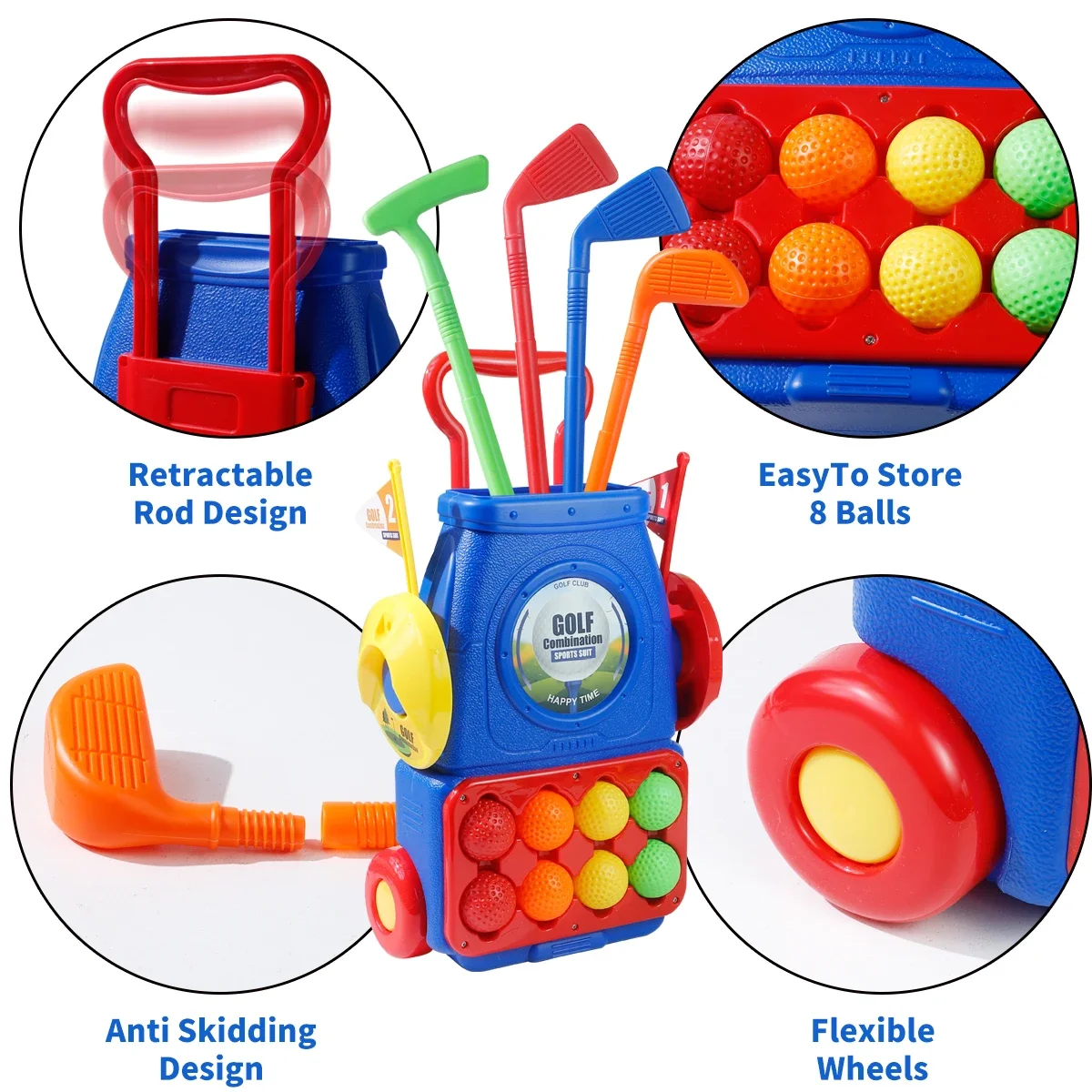 Juego de Golf para Niños MQUDU - Kids Indoor Outdoor Cart reseña y precio
