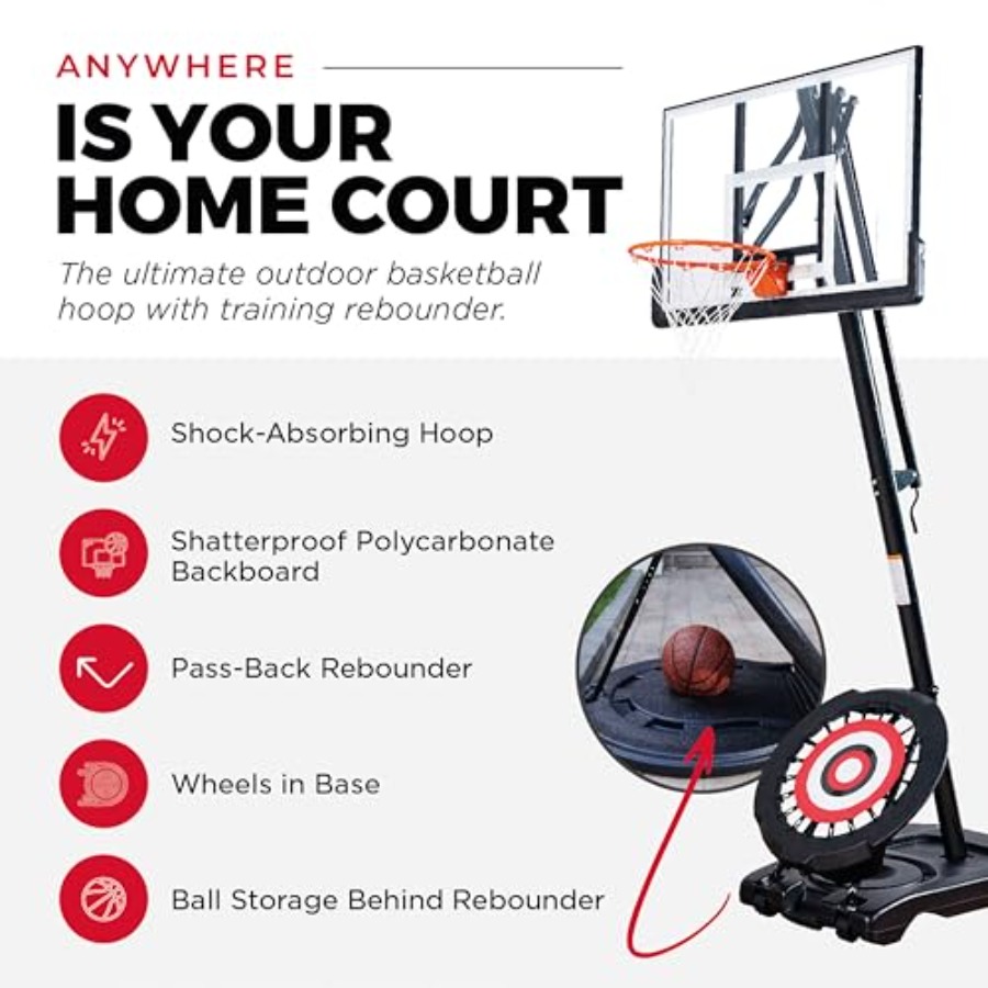 Canasta de Baloncesto Portátil - Basketball Hoop Outdoor reseña y precio