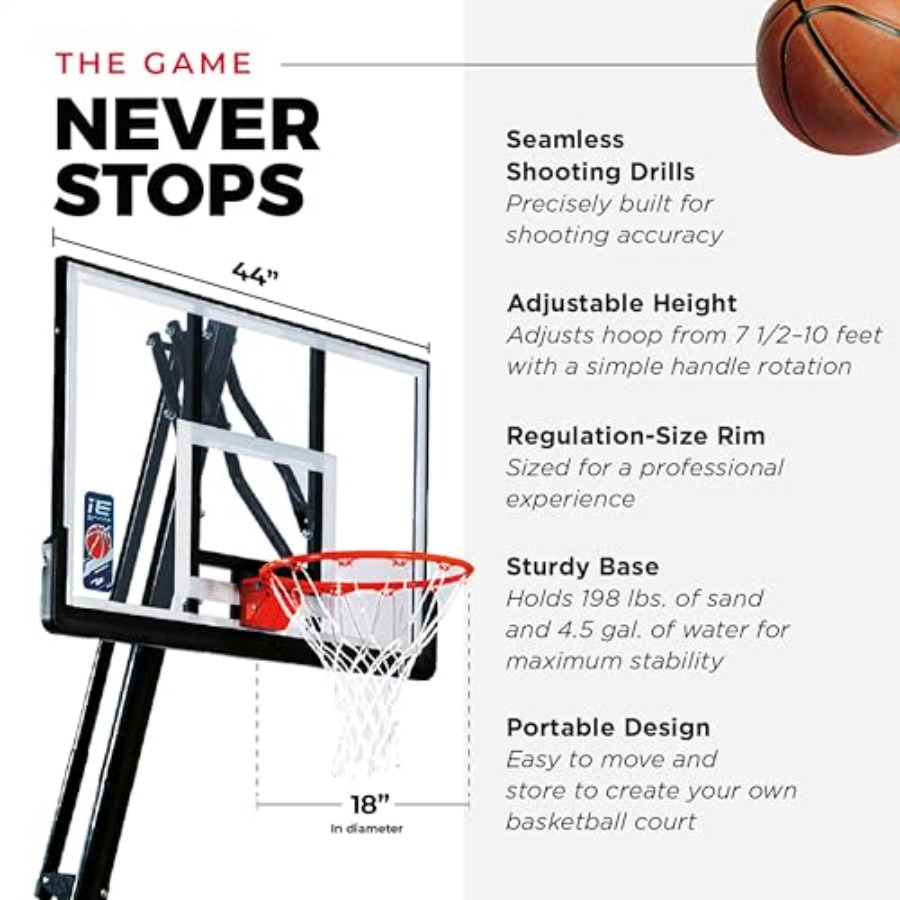 Canasta de Baloncesto Portátil - Basketball Hoop Outdoor reseña y precio