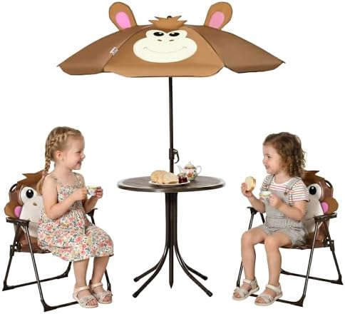 Conjunto de Mesa y Sillas para - Kids Outdoor Umbrella Chair reseña y precio