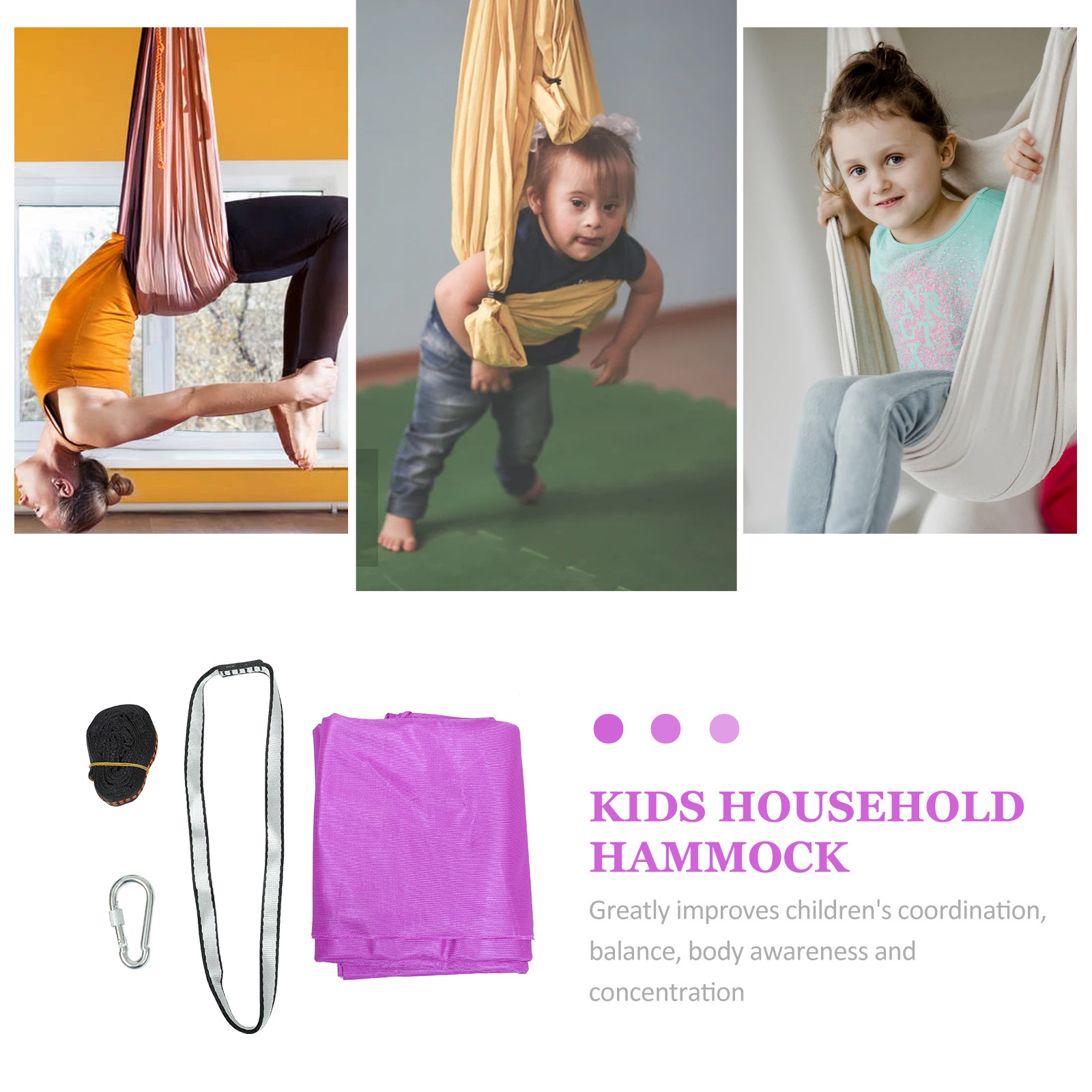 1 Juego de hamaca de yoga para - Kids Outdoor Yoga reseña y precio