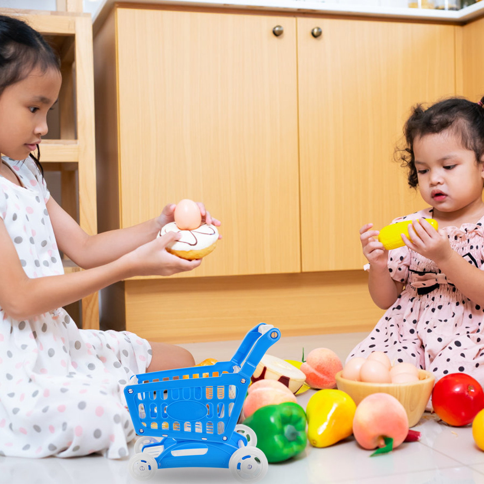 Mini Carrito de Compras Azul p - Kids Indoor Outdoor Cart reseña y precio