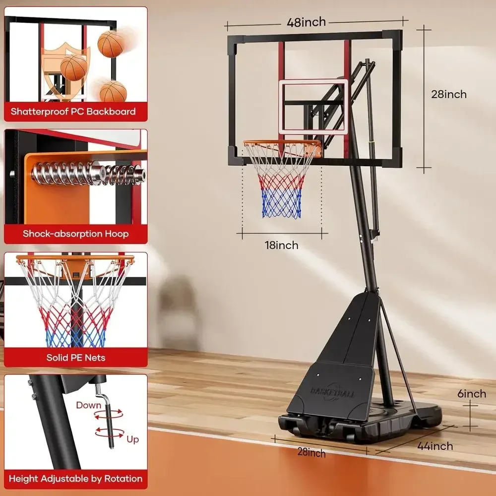 Aro de Baloncesto Ajustable pa - Basketball Hoop Outdoor reseña y precio