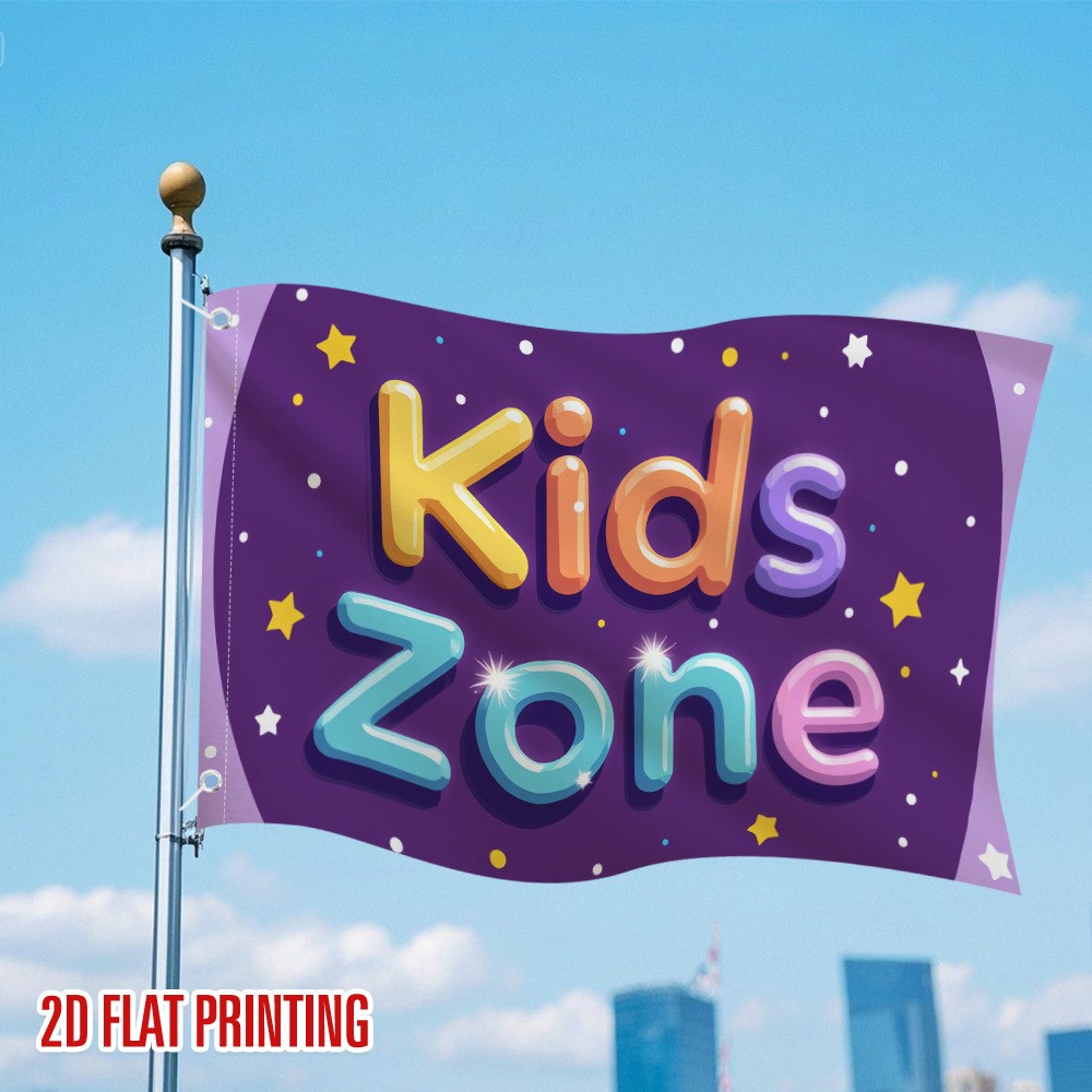 Bandera de jardín Kids Zone, p - Kids Outdoor Zone reseña y precio