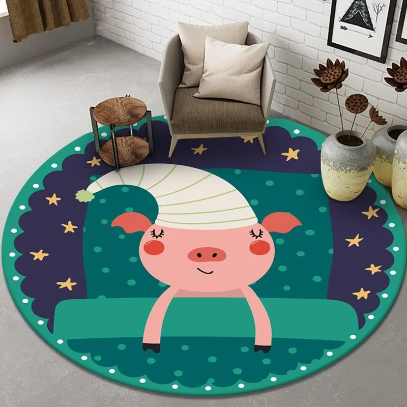 Alfombras redondas con estampa - Kids Outdoor Yoga reseña y precio