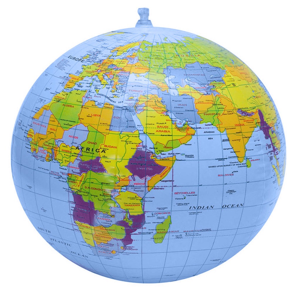 Globo Terráqueo Inflable de 90 - Outdoor Kids In An Inside World reseña y precio
