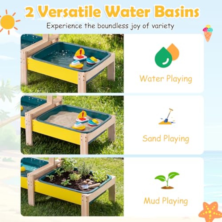 Juego de actividades al aire l - Kids Outdoor Wooden Playset reseña y precio