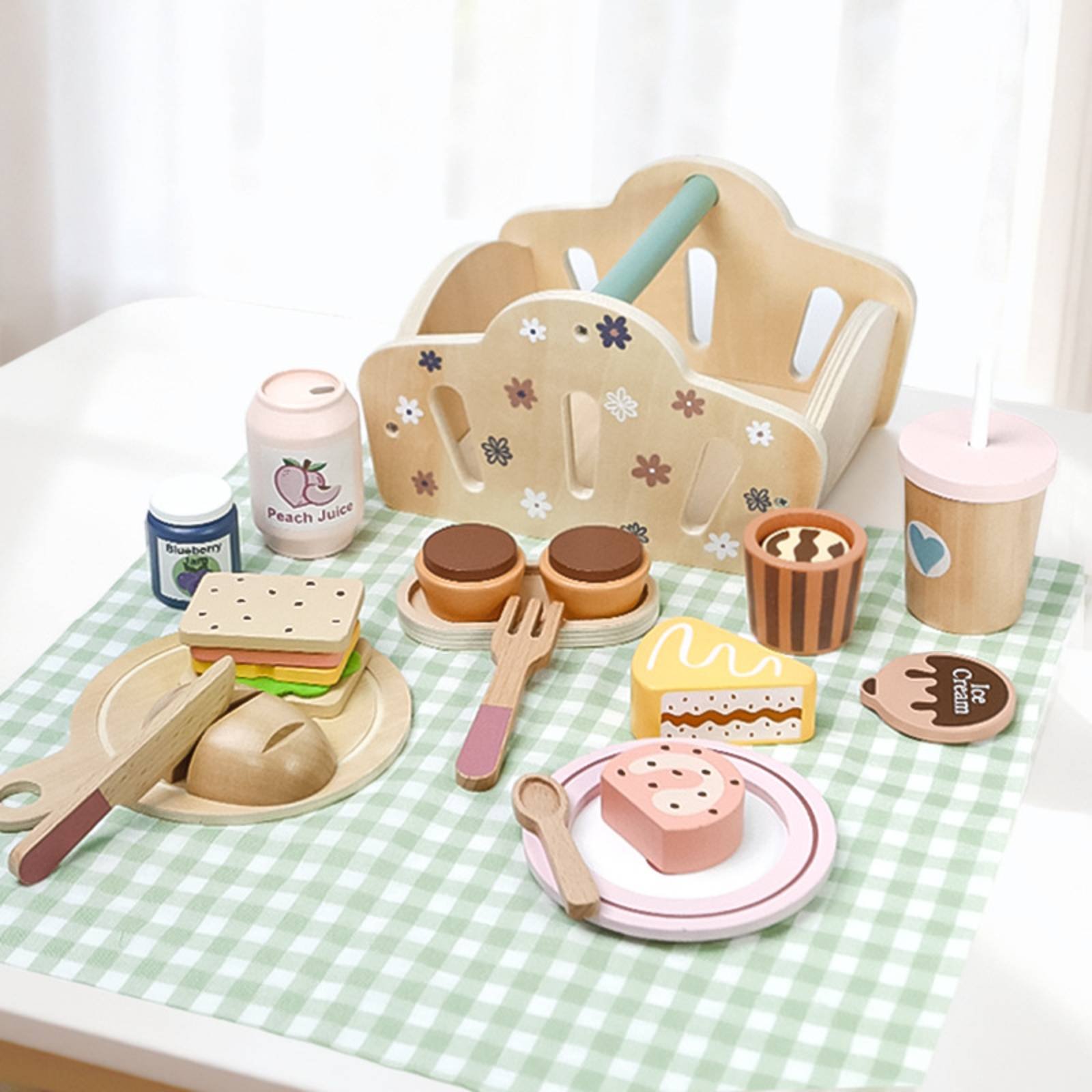 Cesta de Comida de Madera para - Kids Outdoor Wooden Playset reseña y precio