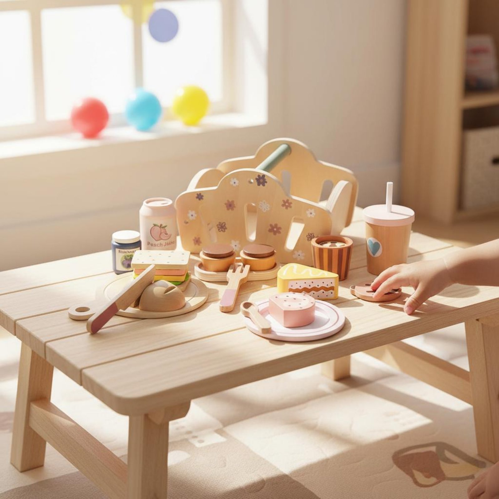 Cesta de Comida de Madera para - Kids Outdoor Wooden Playset reseña y precio