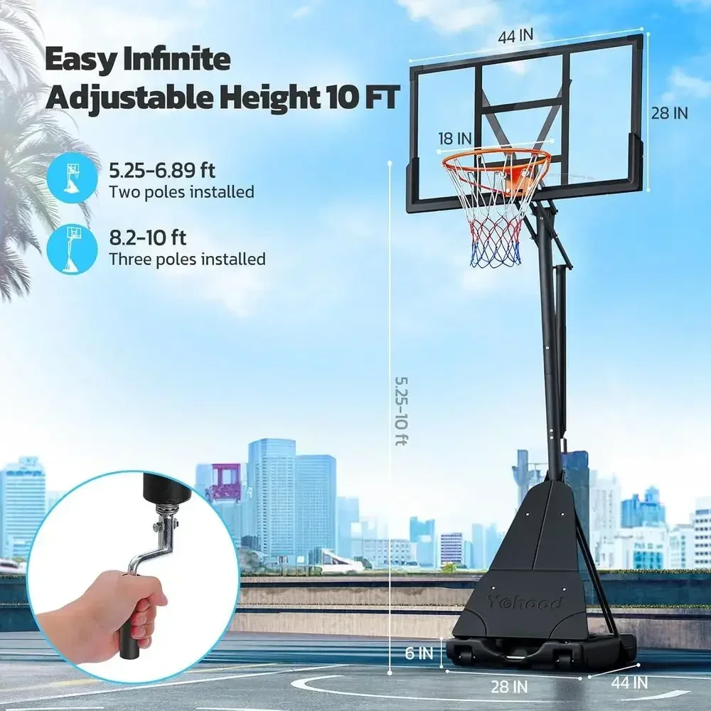 Aro de Baloncesto Portátil par - Basketball Hoop Outdoor reseña y precio