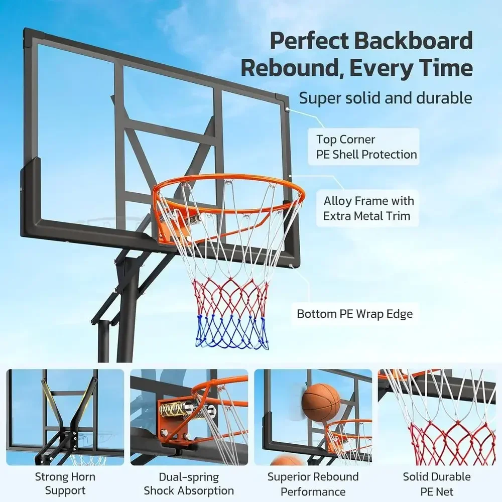Aro de Baloncesto Portátil par - Basketball Hoop Outdoor reseña y precio