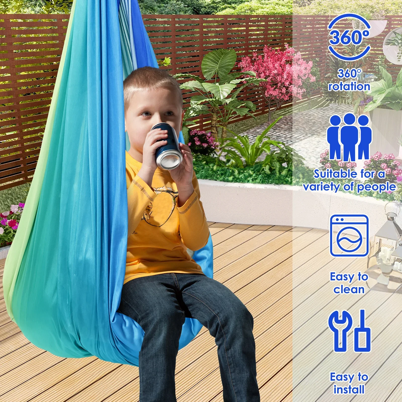 Columpio Sensorial Cómodo para - Kids Outdoor Hammock reseña y precio