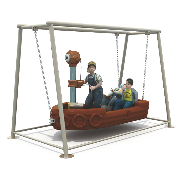 Columpio con forma de barco pi - Kids Outdoor Swing Set reseña y precio